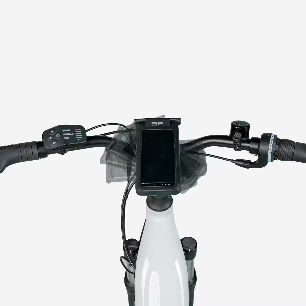ROCKRIDER - Bici elettrica da trekking E-ACTV 100, telaio basso, grigio perla