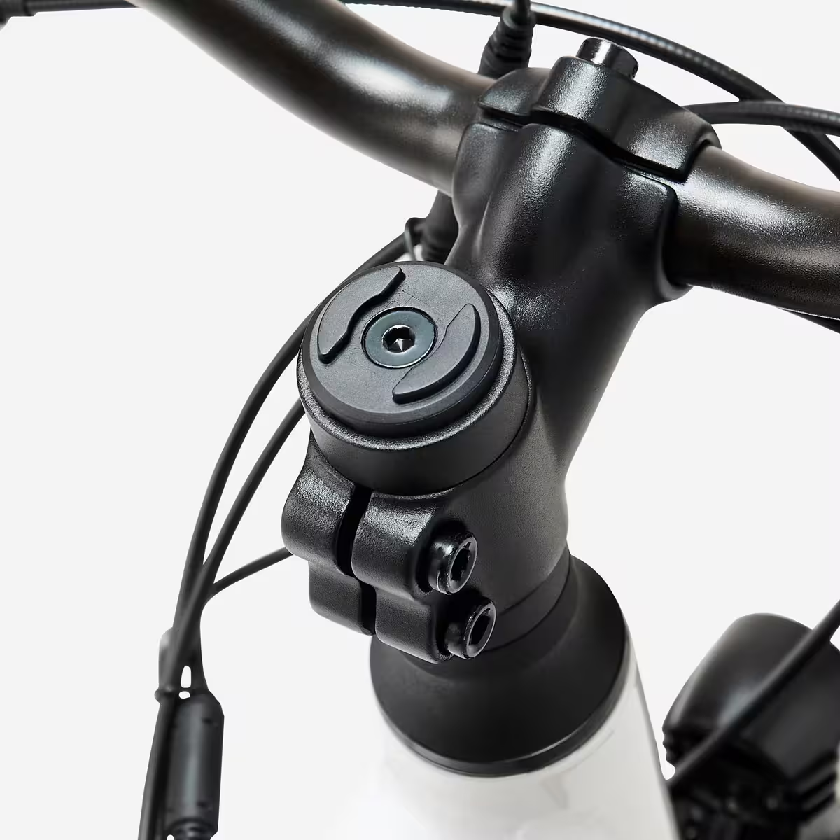 ROCKRIDER - Bici elettrica da trekking E-ACTV 100, telaio basso, grigio perla
