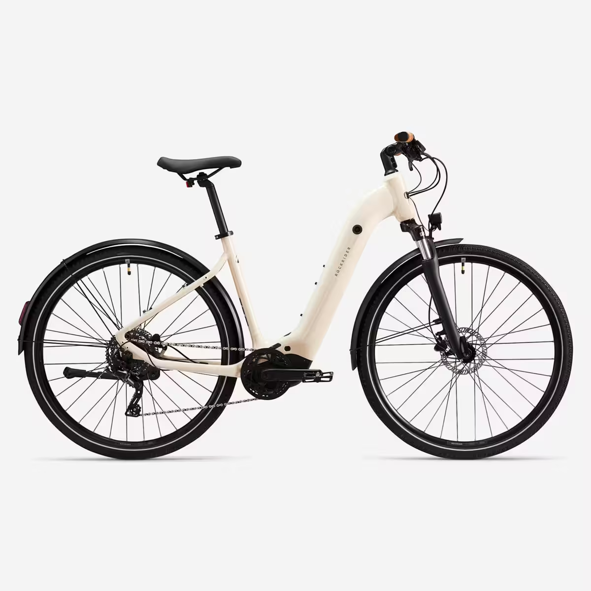 ROCKRIDER - Bici elettrica da trekking E-ACTV 500 con motore centrale e telaio basso