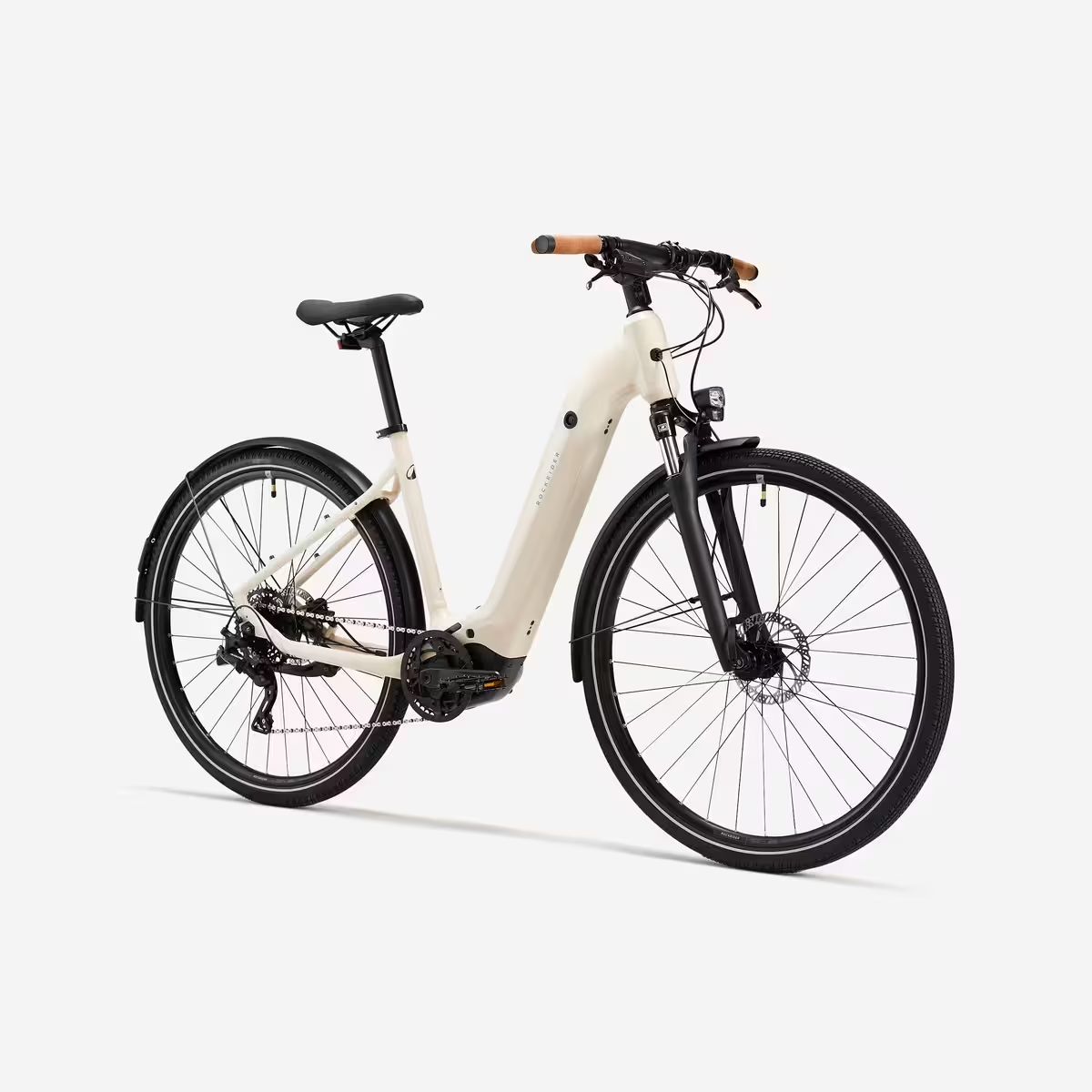 ROCKRIDER - Bici elettrica da trekking E-ACTV 500 con motore centrale e telaio basso