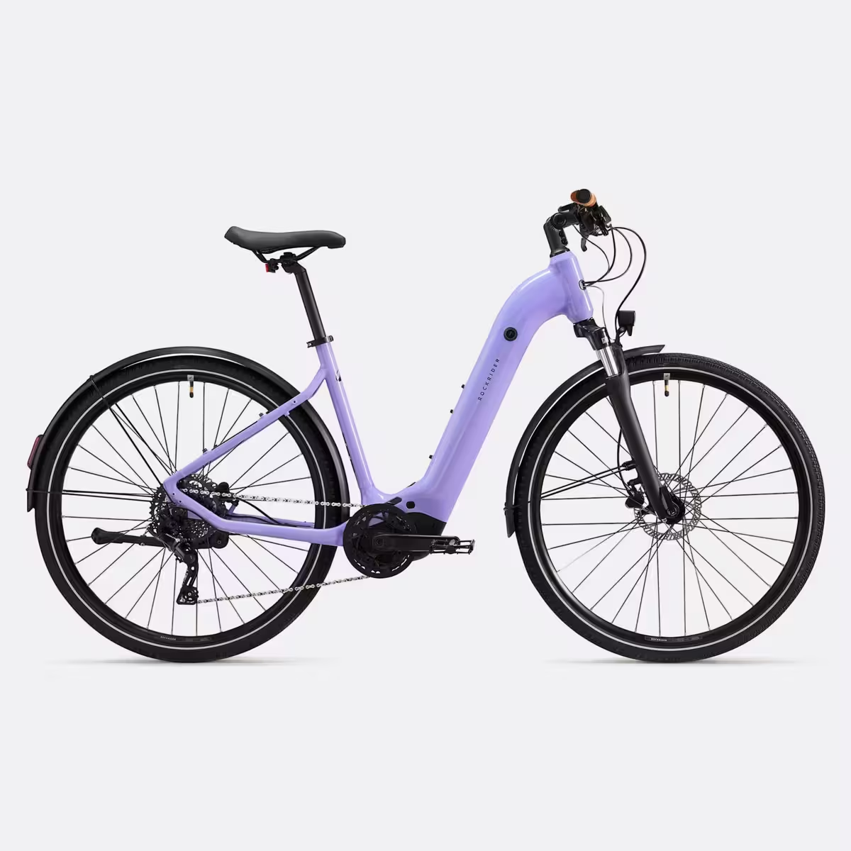 ROCKRIDER - Bici elettrica da trekking E-ACTV 500 con motore centrale e telaio basso