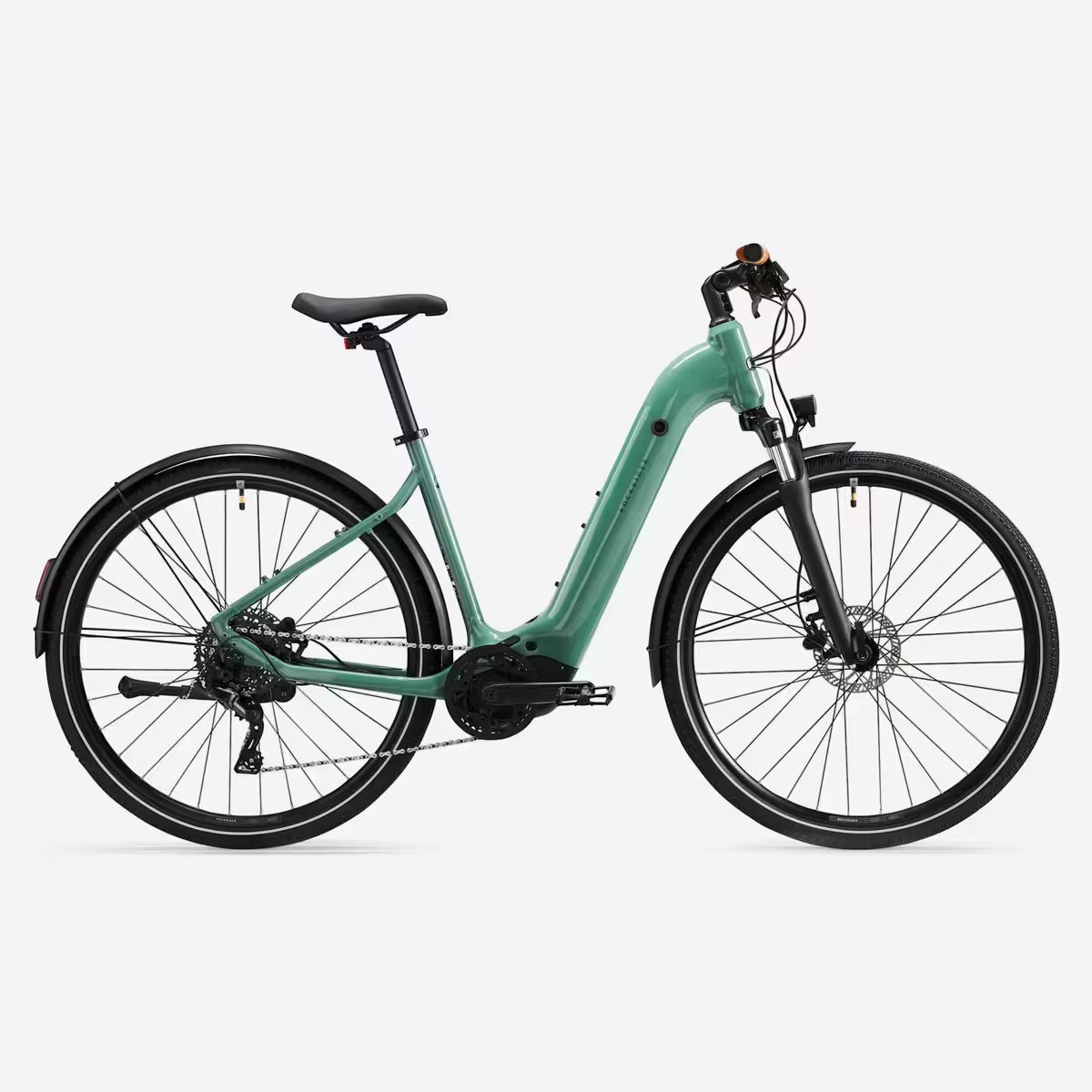 ROCKRIDER - Bici elettrica da trekking E-ACTV 500 con motore centrale e telaio basso